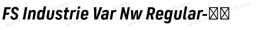 FS Industrie Var Nw Regular字体转换